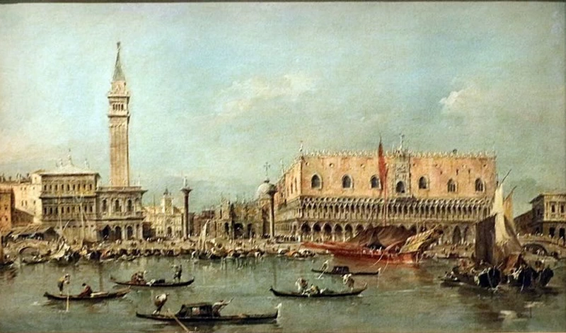 Veduta del molo con Palazzo Ducale - Calouste Gulbenkian Museum